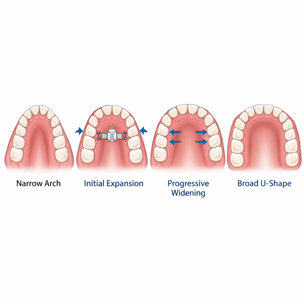 치열 후방 이동 분석